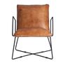 Fauteuils - Fauteuil en cuir noir 61x80x76 cm - VICAL