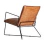 Fauteuils - Fauteuil en cuir noir 61x80x76 cm - VICAL