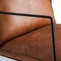 Fauteuils - Fauteuil en cuir noir 61x80x76 cm - VICAL