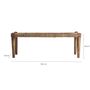 Bancs - Banc en bois de mangue marron 120x41x41 cm - VICAL