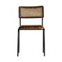 Chairs - Brown leather chair 47x51x79 cm - VICAL
