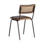 Chairs - Brown leather chair 47x51x79 cm - VICAL
