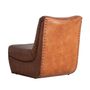 Fauteuils - Fauteuil en cuir marron 59x81x72 cm - VICAL