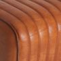 Stools - Brown leather stool 43x34x75 cm - VICAL