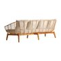 Canapés - Sofa en bois de mahogany marron 240x78x81 cm - VICAL