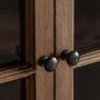 Armoires - Vitrine en bois d´orme marron 80x40x178 cm - VICAL