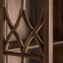 Armoires - Vitrine en bois d´orme marron 80x40x178 cm - VICAL