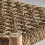Repose-pieds - Tabouret en bois de teck marron 40x40x45 cm - VICAL