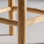 Repose-pieds - Tabouret en bois de teck marron 40x40x45 cm - VICAL