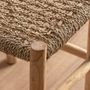Repose-pieds - Tabouret en bois de teck marron 40x40x45 cm - VICAL