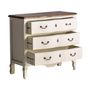 Commodes - Commode en bois d´orme blanc cassé 100x45x90 cm - VICAL