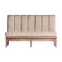 Other tables - Off-white teak wood sofa 172x60x114 cm - VICAL