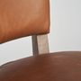 Chairs - Brown leather chair 52x62x89 cm - set of 2 - VICAL