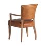 Chairs - Brown leather chair 57x64x88 cm - VICAL