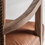Chairs - Brown leather chair 57x64x88 cm - VICAL