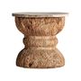 Other tables - Brown teak wood coffee table 38x38x45 cm - VICAL