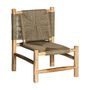 Armchairs - Brown raffia armchair 61x61x80 cm - VICAL