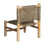 Armchairs - Brown raffia armchair 61x61x80 cm - VICAL