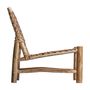 Fauteuils - Fauteuil en bois de teck marron 62x72x77 cm - VICAL