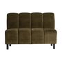 Sofas - Central sofa module in green velvet 120x76x87 cm - VICAL