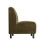 Sofas - Central sofa module in green velvet 120x76x87 cm - VICAL