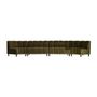 Sofas - Central sofa module in green velvet 120x76x87 cm - VICAL
