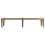 Bancs - Banc en jute marron 191x41x44 cm - VICAL