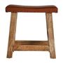 Repose-pieds - Repose- pied en bois de mangue marron 41x16x46 cm - VICAL