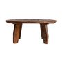 Tables Salle à Manger - Table salon en bois de mangue marron 160x160x76 cm - VICAL