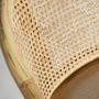 Chairs - Brown birch wood armchair 54x56x78 cm - VICAL