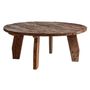 Tables Salle à Manger - Table salon en bois de mangue marron 160x160x76 cm - VICAL
