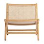 Armchairs - Brown birch wood armchair 65x80x68 cm - VICAL