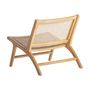 Armchairs - Brown birch wood armchair 65x80x68 cm - VICAL