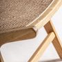 Armchairs - Brown birch wood armchair 65x80x68 cm - VICAL