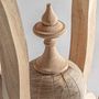 Other tables - Brown teak wood coffee table 60x60x70 cm - VICAL