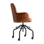 Chairs - Office chair in black mango wood 61x58x95 cm - VICAL