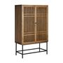 Armoires - Armoire en bois d´orme noir 100x45x160 cm - VICAL