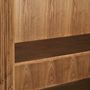 Armoires - Armoire en bois d´orme noir 100x45x160 cm - VICAL