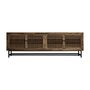 Meubles TV - Meuble tv en bois d´orme noir 200x45x65 cm - VICAL