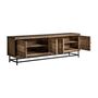 Meubles TV - Meuble tv en bois d´orme noir 200x45x65 cm - VICAL