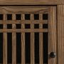 Sideboards - Sideboard in black elm wood 180x45x90 cm - VICAL