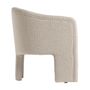 Fauteuils - Fauteuil en coton bouclé blanc cassé 69x67x77 cm - VICAL