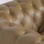 Fauteuils - Fauteuil en peau marron 107x83x75 cm - VICAL