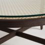 Coffee tables - Brown mango wood coffee table 92x92x41 cm - VICAL