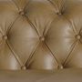 Canapés - Sofa en peau marron 215x82x75 cm - VICAL
