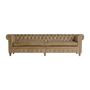 Canapés - Sofa en peau marron 268x82x75 cm - VICAL