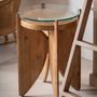 Other tables - Brown mango wood coffee table 47x47x61 cm - VICAL