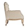 Armchairs - Beige mango wood armchair 73x80x95 cm - VICAL