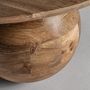Coffee tables - Brown mango wood coffee table 96x96x33 cm - VICAL