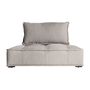 Sofas - Modular sofa in brown pine wood 120x120x78 cm - VICAL